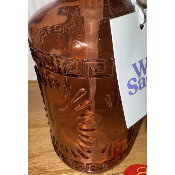 Wild Sage Cassidy Amber Colored Glass Lotion Pump - Picture 2 of 4